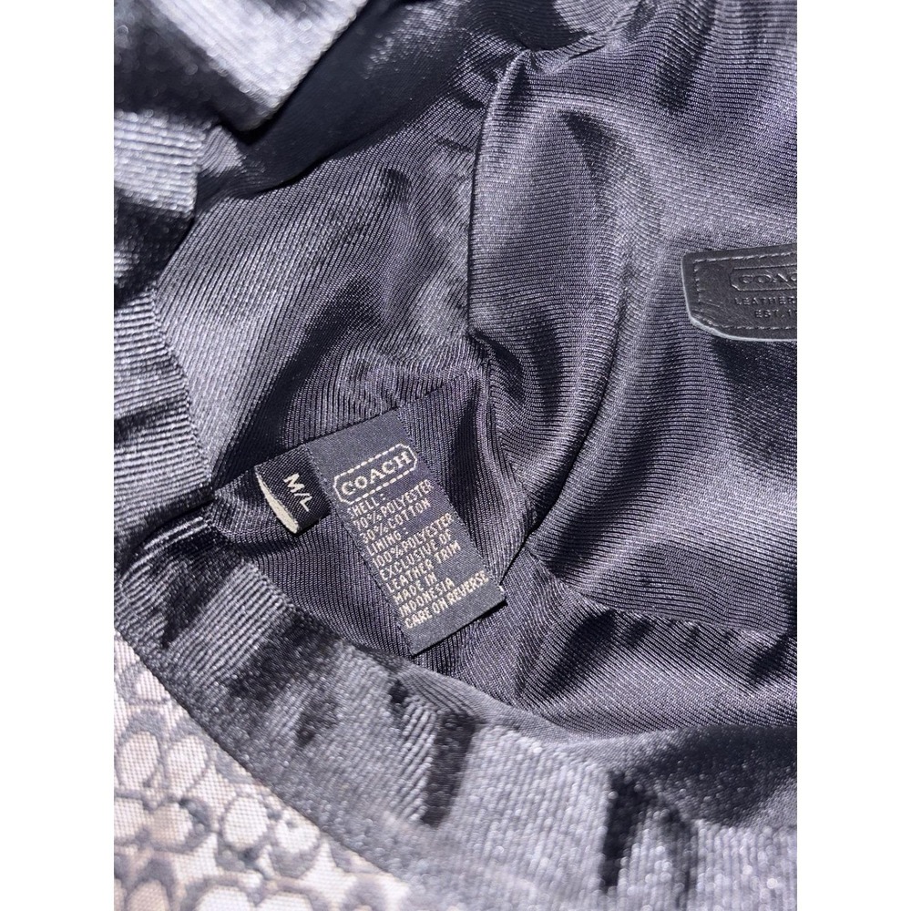 Coach Vtg Black &‎ Grey Signature Y2K  Bucket Hat, Medium / Large, Preppy Casual - Picture 7 of 7
